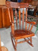 A rocking chair.