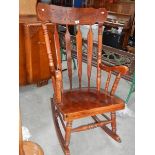 A rocking chair.