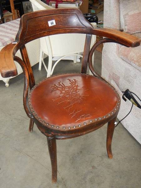 An old elbow chair.