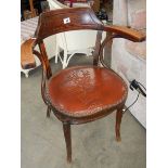An old elbow chair.