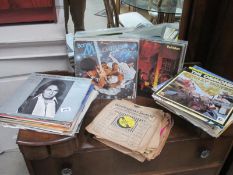 A large quantity of records including some 78 rpm and LPs