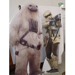 Two large Star Wars standees (collect only).
