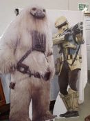 Two large Star Wars standees (collect only).