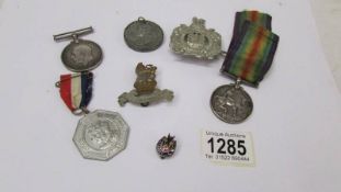 Two 1914-1918 medals for brothers 200810 Pte P Higgins 1st London regiment,