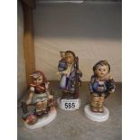 3 Goebel figures.