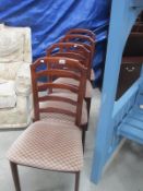 4 upholstered dining chairs