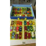 A Matchbox Superfast collector's carrying case and contents including Corgi Juniors.