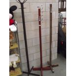 3 tall freestanding coat/hat stands.