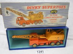 A boxed Dinky 972 20 ton lorry mounted crane.