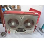 An old reel to reel tape recorder a/f