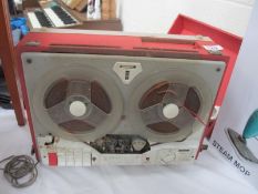 An old reel to reel tape recorder a/f