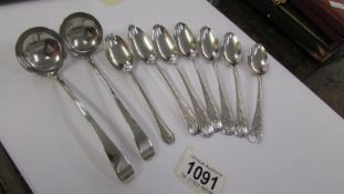 A set of 6 silver teaspoons (120 grams),