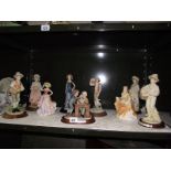A collection of figurines including Leonardo.