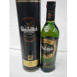 An unopened bottle of Glenfiddock whisky.