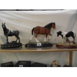 A collection of Country Artist's, Border and Regency Fine Arts horses including Clydesdale.