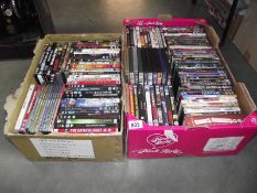 2 boxes of assorted DVD's.
