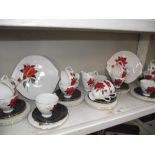 A Royal Albert Tahita pattern tea set.