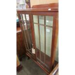 A mahogany display cabinet. (collect only).