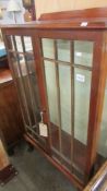 A mahogany display cabinet. (collect only).