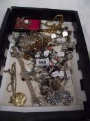Approximately 20 assorted necklaces etc.