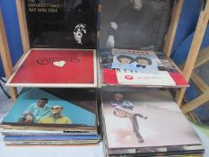 A quantity of LP records including Carpenters,