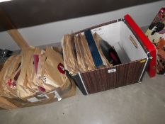 A large quantity of records, mainly 78 rpm, classical etc.