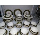 Approximately 50 pieces of Royal Swan dinnerware including tureens.