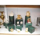 A quantity of boxed and unboxed Harmony Kingdom treasure chests, netsuke etc.