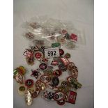 A very good collection of mainly Sheffield United pin badges, approx. 60.