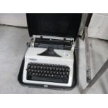 A typewriter in case