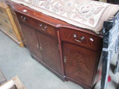 A mahogany sideboard