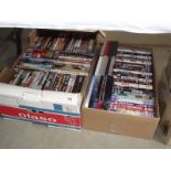 Two boxes of DVD's.