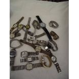 A mixed lot of gent's wrist watches, approx. 20.