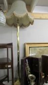 A brass standard lamp. (collect only).