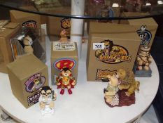 A collection of boxed bad taste bears including limited editions.