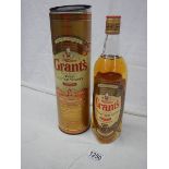 An unopened bottle of William Grants fine whisky.