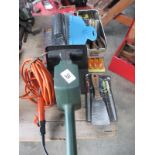An electric hedge trimmer,