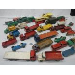 A good selection of play worn Dinky commercial vehicles including Foden, Bedford Guy etc.