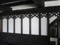 Approximately 14 metres of original oak panelling from a cottage a local Lincolnshire village