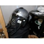 A Bsquare motorcycle helmet S55-56 with gloves and bike bcs.