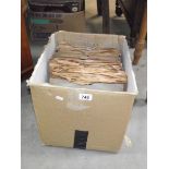 A box of 78 rpm records.