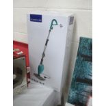 A boxed steam mop