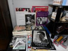 A selection of film related calendars, books and magazines.