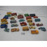 A good selection of early Lesney Matchbox die cast vehicles (28 in total).