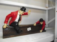 A large Laurel and Hardy figure.