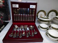 A Viners stainles steel 58 piece canteen of cutlery for 8 persons.