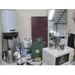 A large quantity of mainly kitchen items incuding cannisters, filter coffee maker ,