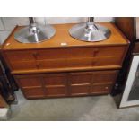 A Nathan teak 4 drawer, 2 door sideboard.