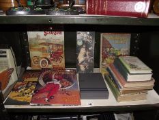 A quantity of books and games including The 1920's Scrapbook, The Edwardian Scrap book,