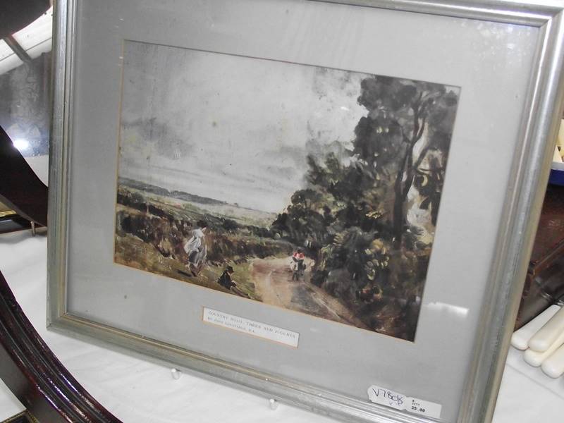 4 framed and glazed prints, portrait, landscape etc. - Image 2 of 4